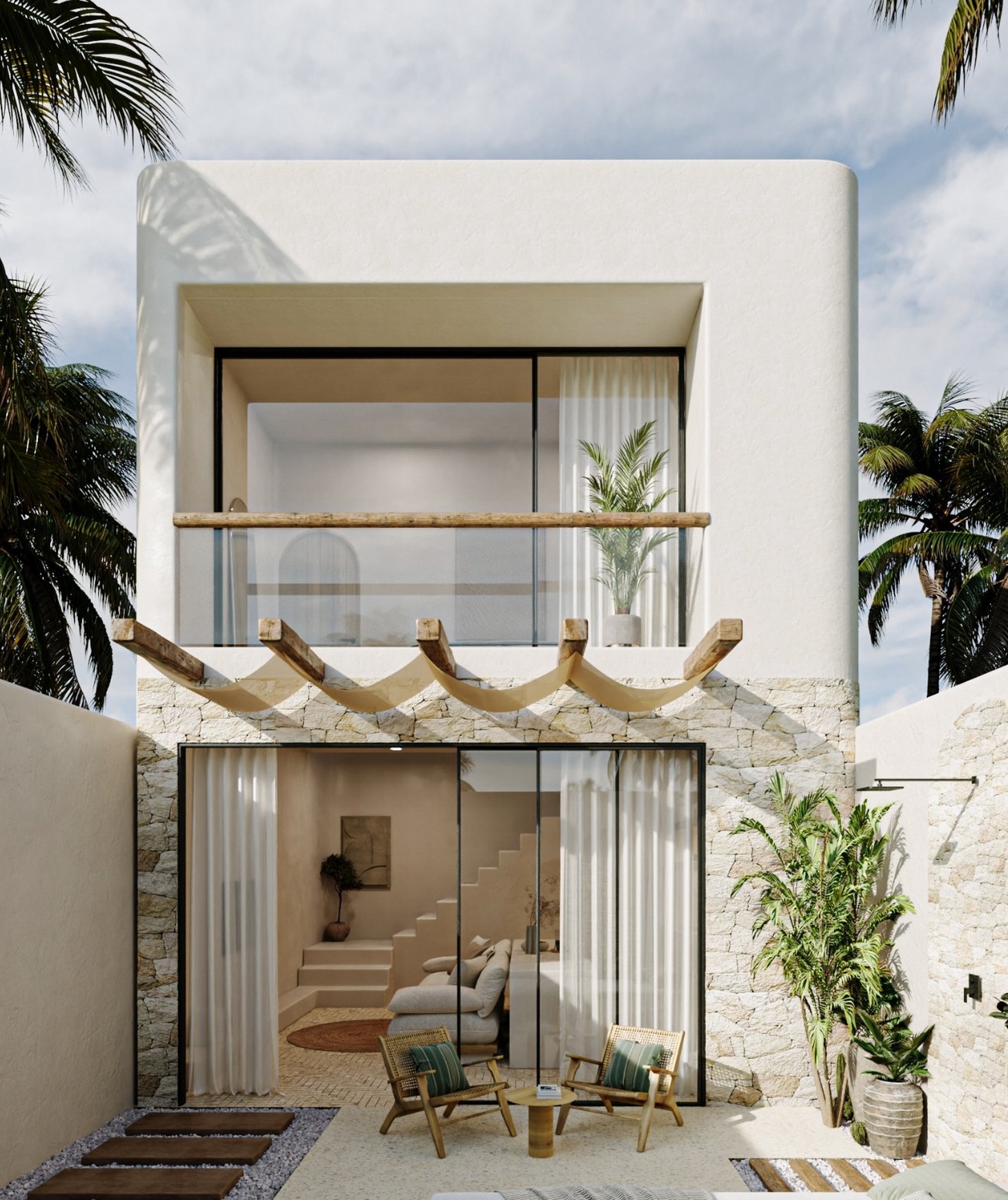 Leasehold - Stylish Off-Plan 1-Bedroom Villa in Umalas, Bali - Fully Furnished with Pool