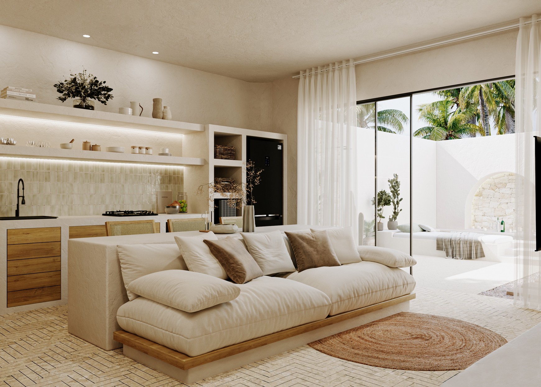Leasehold - Stylish Off-Plan 1-Bedroom Villa in Umalas, Bali - Fully Furnished with Pool