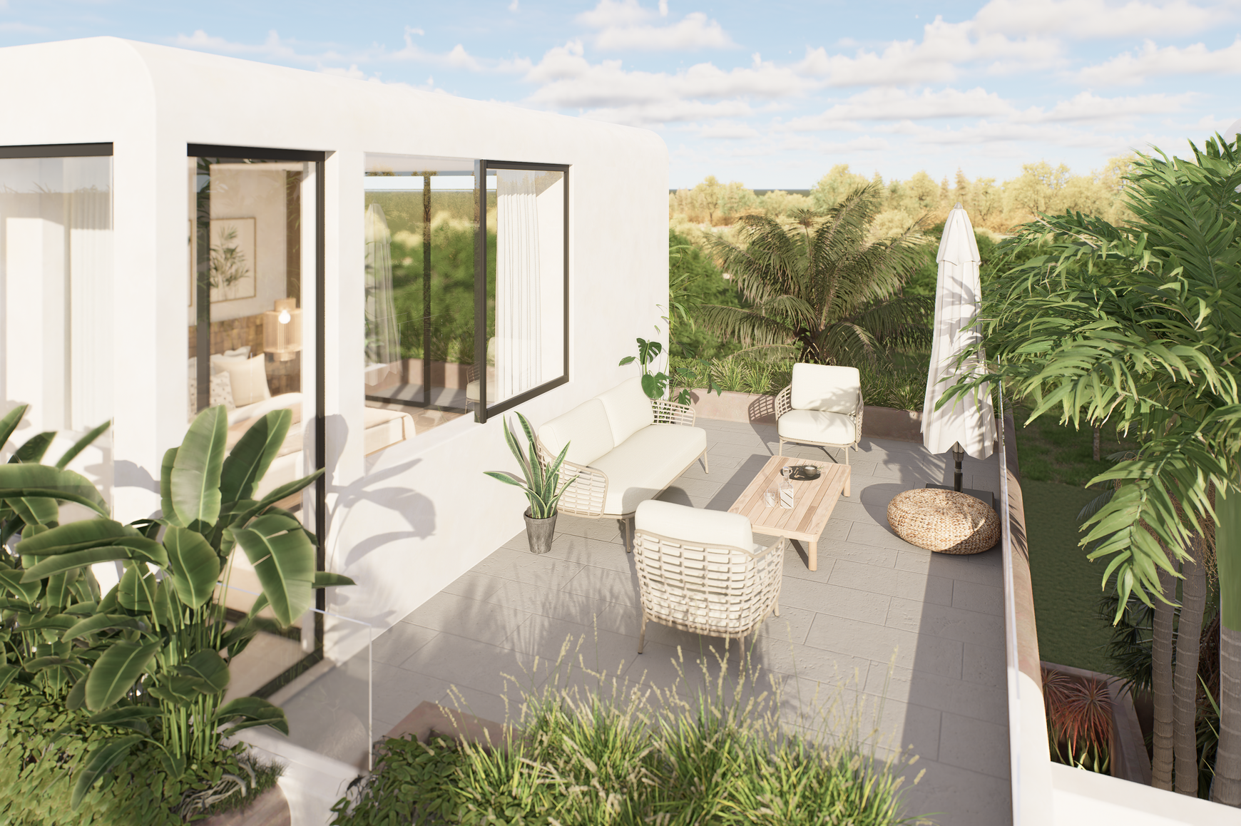 Leasehold - Ocean-Breeze Cliffside Villa with Rooftop & Pool in Uluwatu, Bali