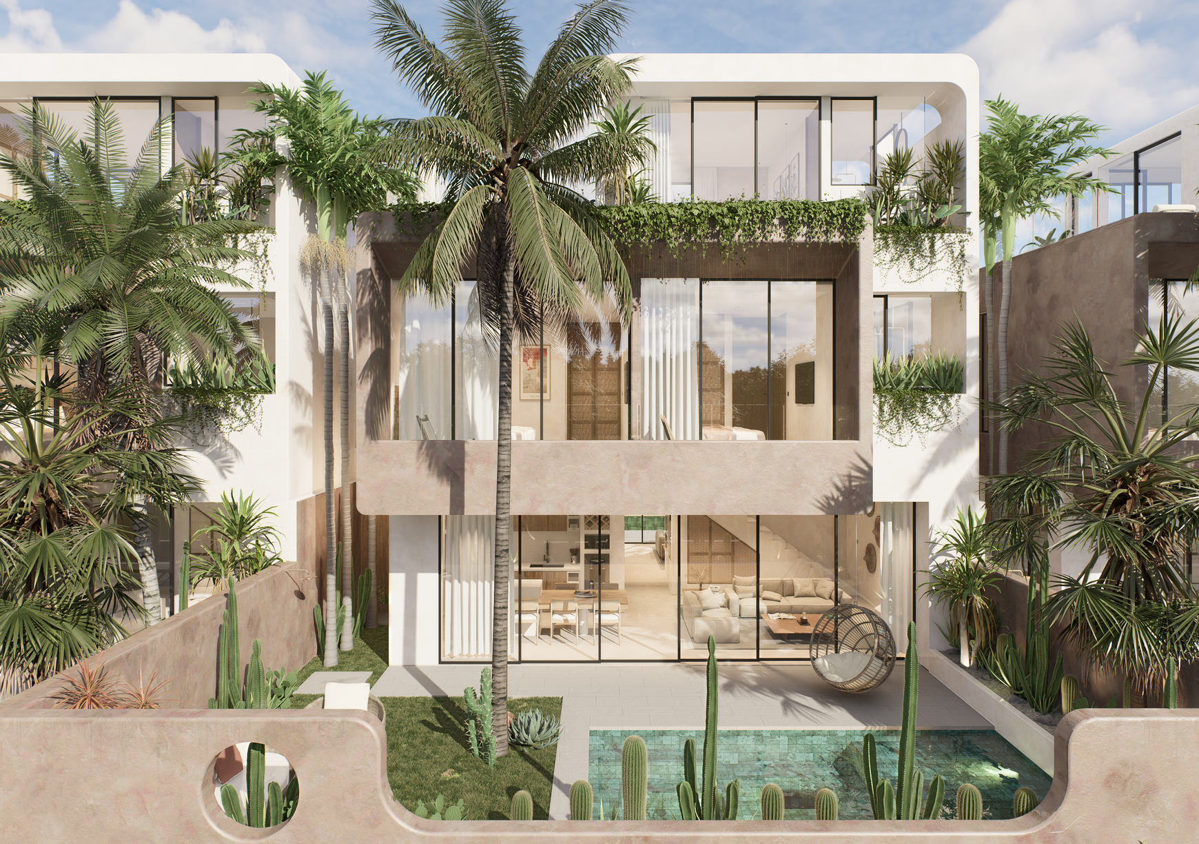 Leasehold - Ocean-Breeze Cliffside Villa with Rooftop & Pool in Uluwatu, Bali
