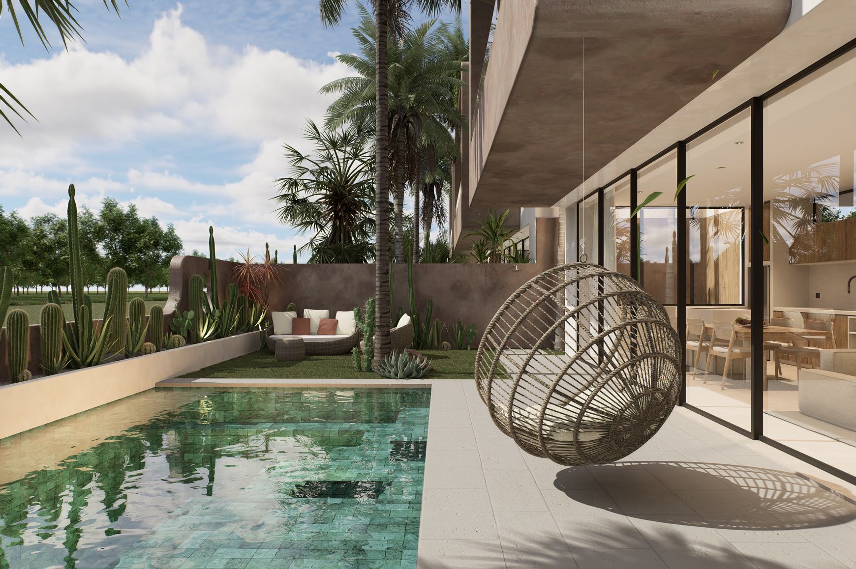 Leasehold - Ocean-Breeze Cliffside Villa with Rooftop & Pool in Uluwatu, Bali