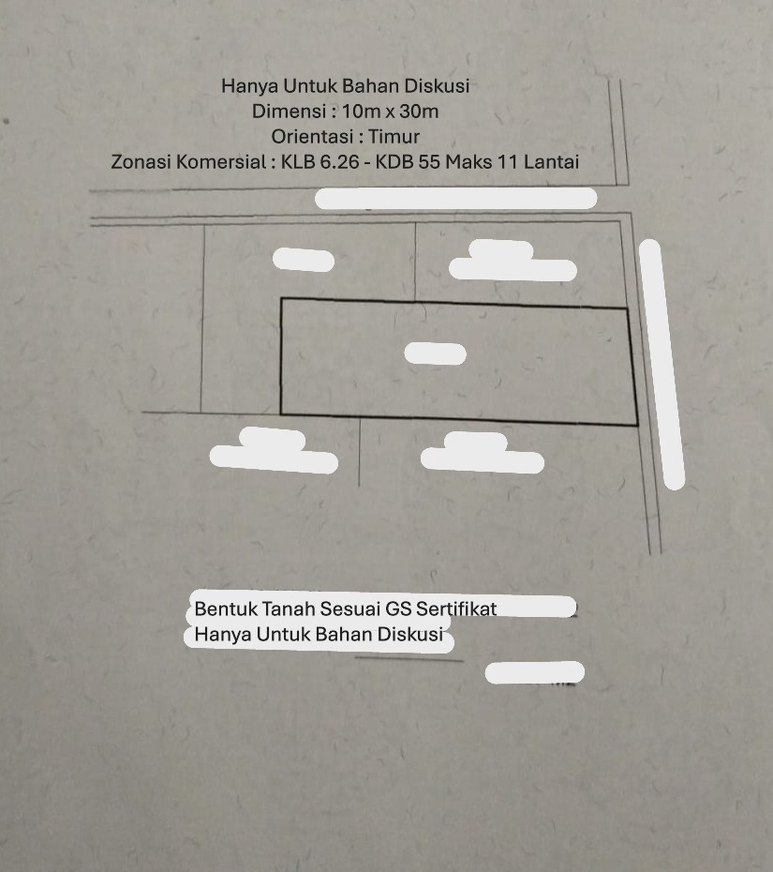 Tanah Komersial 303m2 Jarang Ada di Area Mampang Prapatan Raya, Jakarta