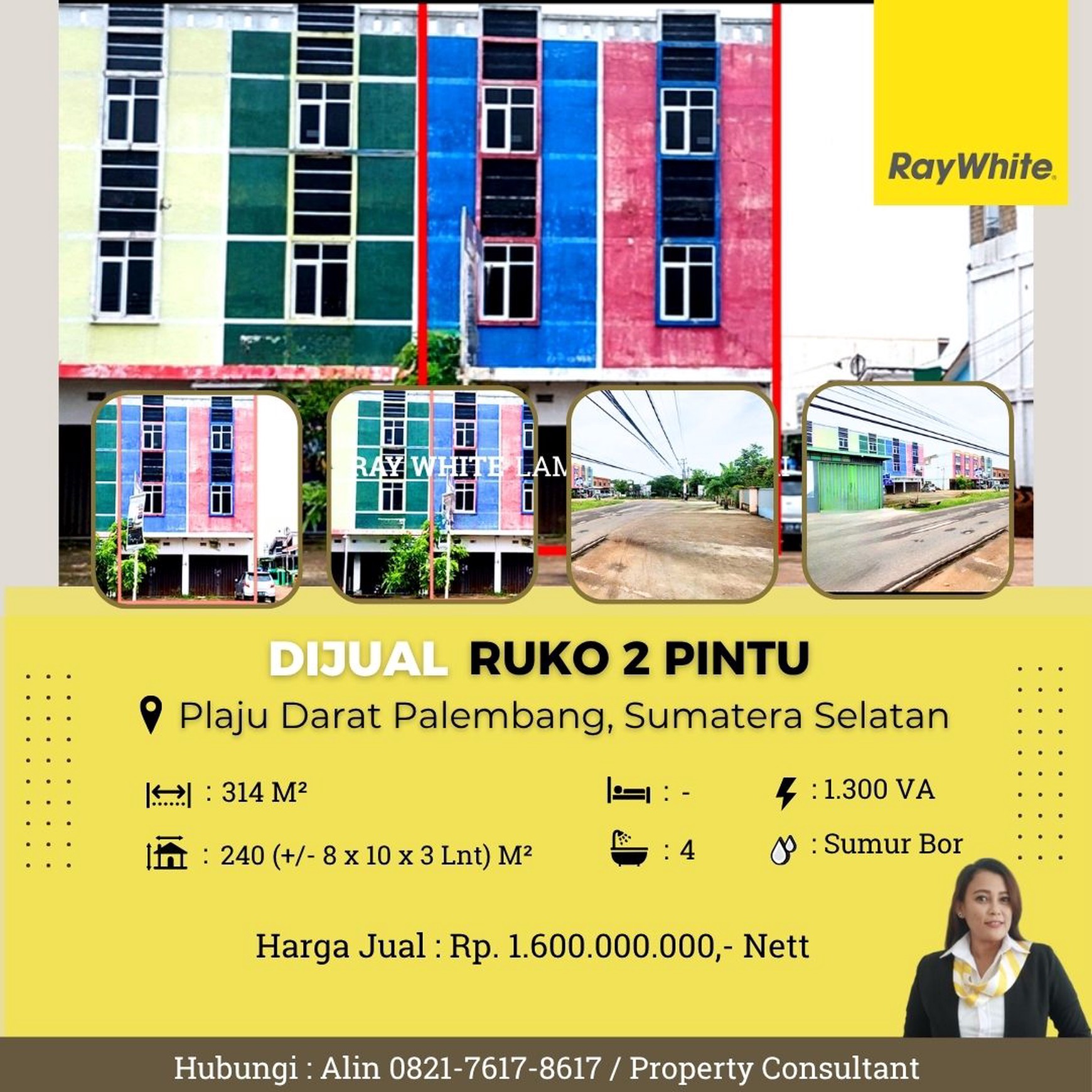 di jual ruko di plaju palembang