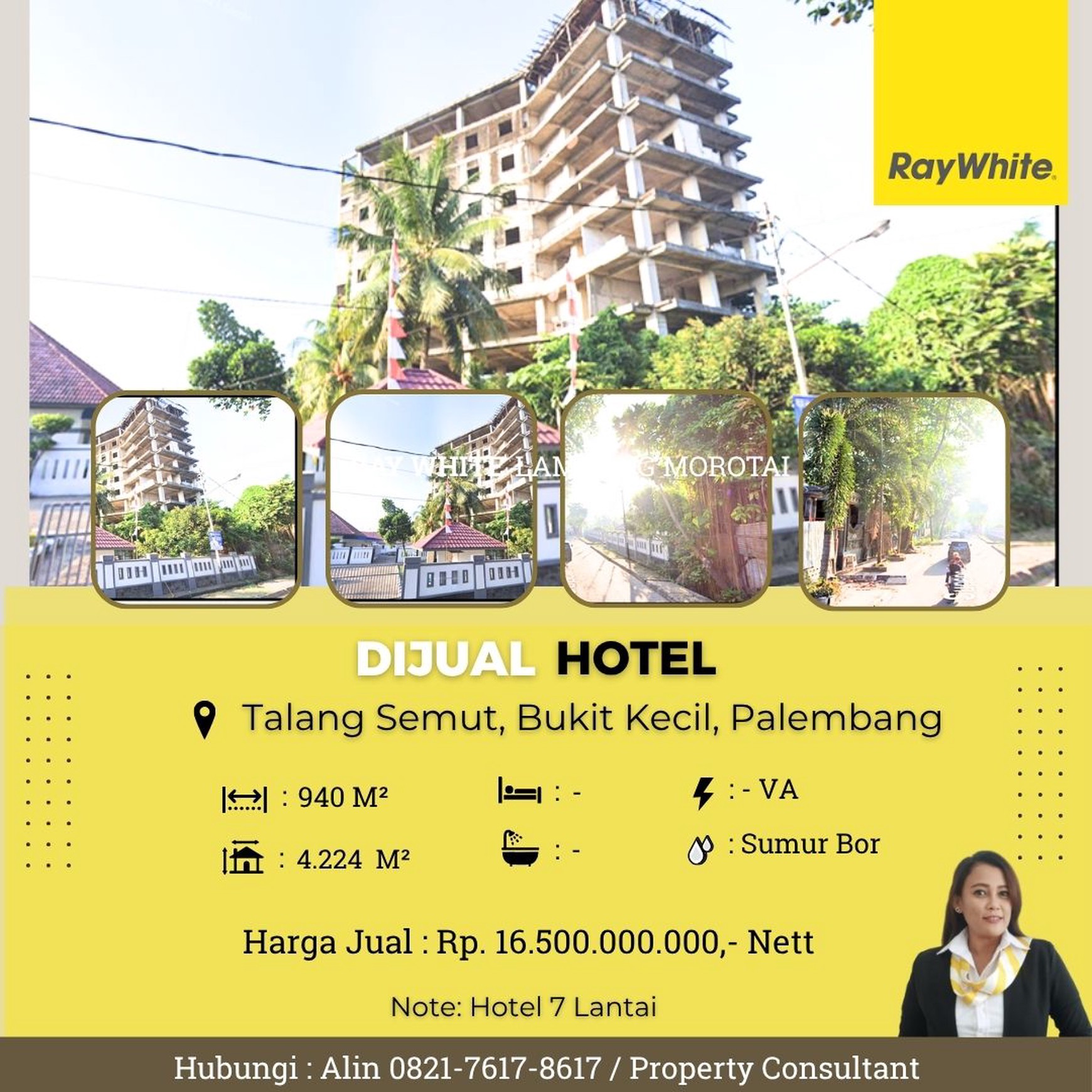 di jual bangiunan dan tanah talang semut palembang