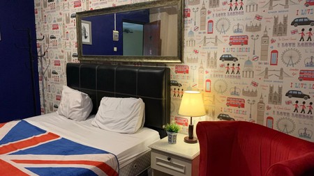 Dijual Unit furnished studio lantai tinggi apartemen kebagusan city