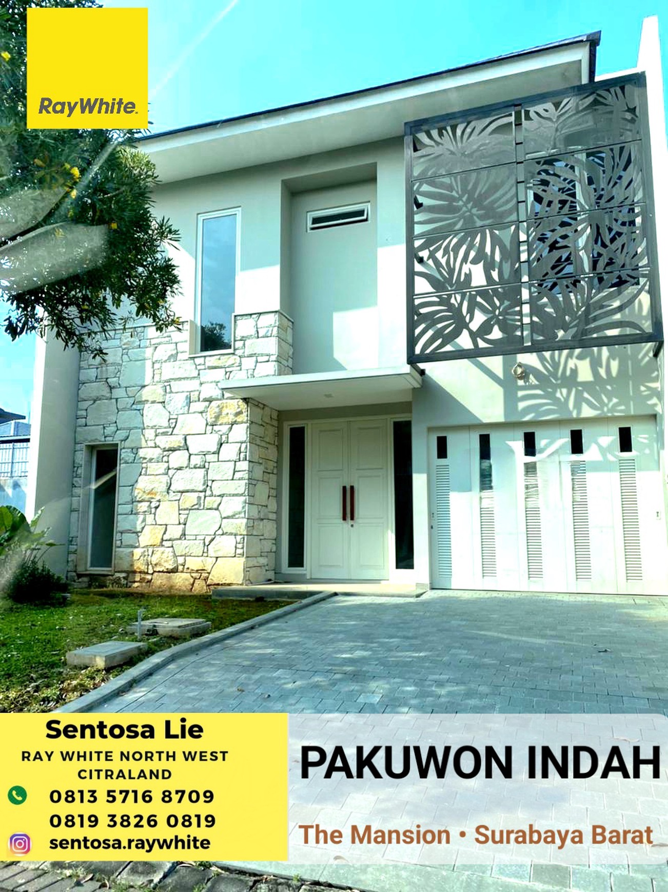 Dijual Rumah Baru Pakuwon Indah The Mansion Surabaya - Dekat Graha Family, Citraland , Dian Istana