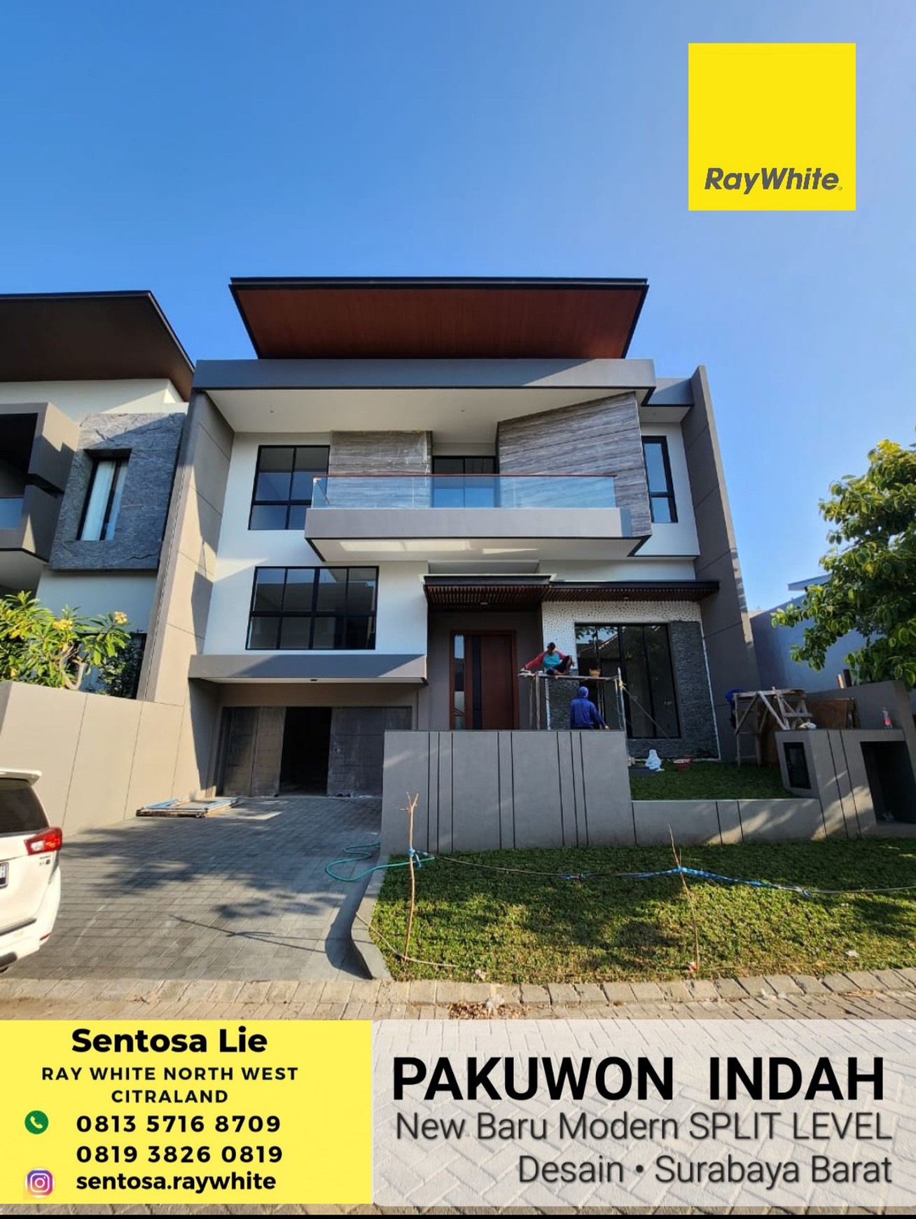 Dijual Rumah Baru Pakuwon Indah Lisbon Split level Desain Surabaya Barat - Dekat Graha Family, Citraland , Dian Istana