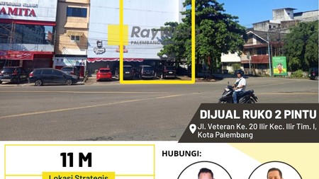Jual Ruko 2 Pintu Jalah Veteran Palembang