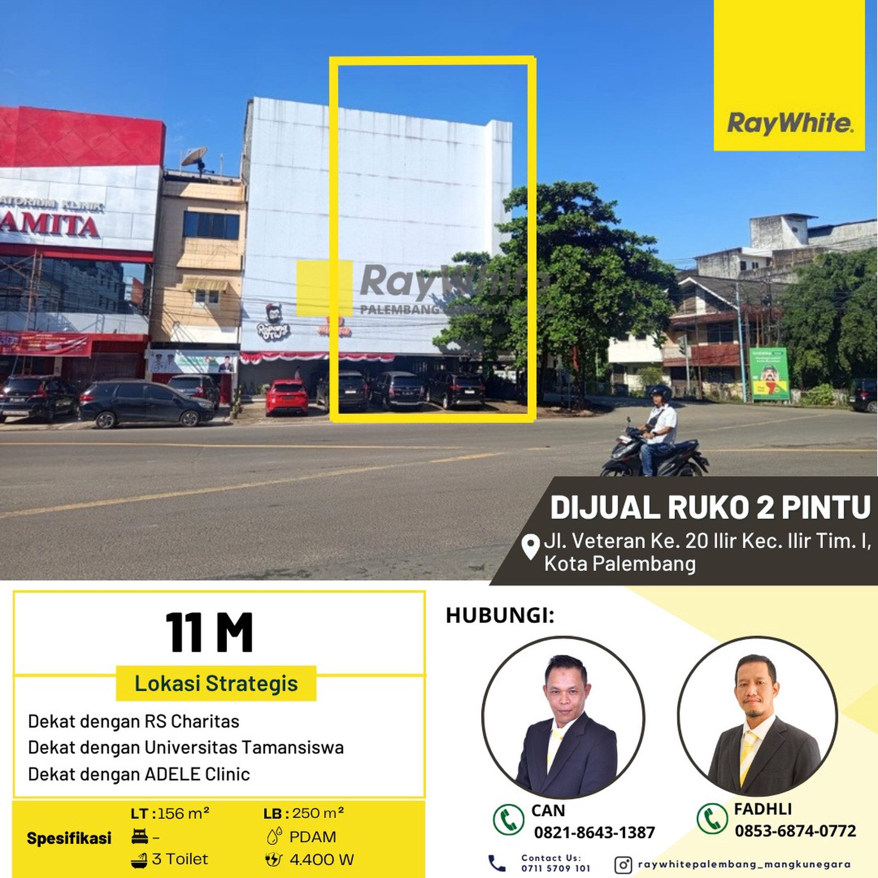 Jual Ruko 2 Pintu Jalah Veteran Palembang