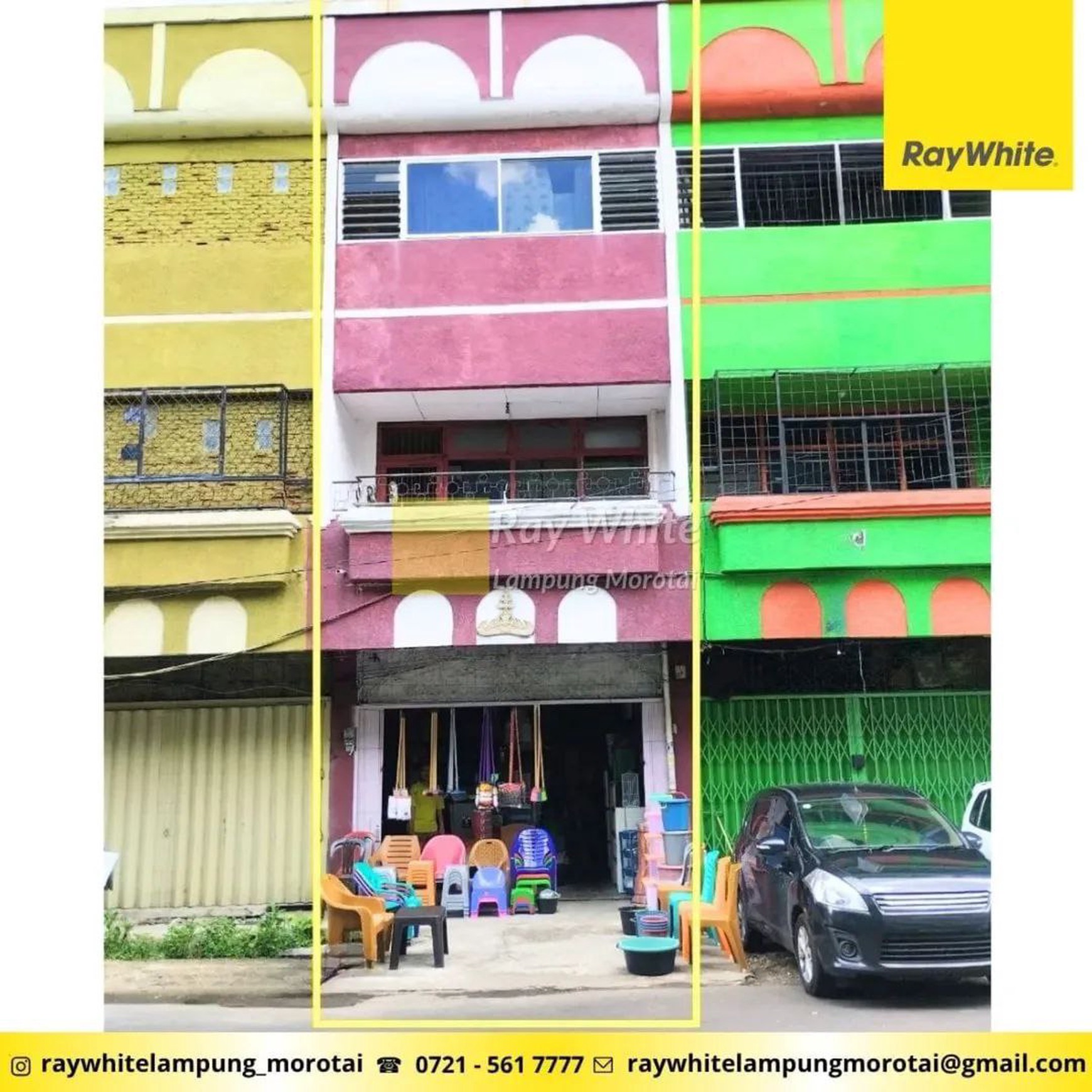 Dijual Ruko 3,5 Lantai di Tanjung Karang Pusat, Bandar Lampung
