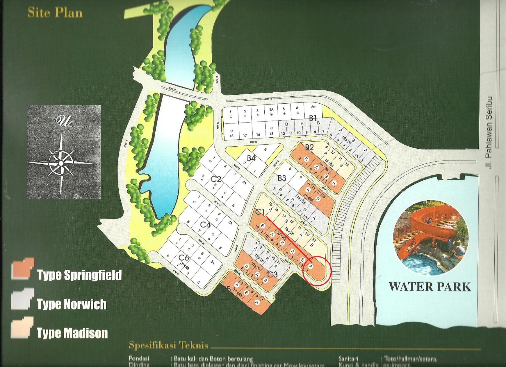 Dijual tanah kavling di Virginia Lagoon BSD City - Tangerang Selatan