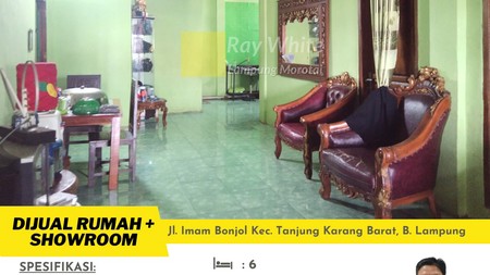 rumah murah jln imam bonjol tanjung karang barat
