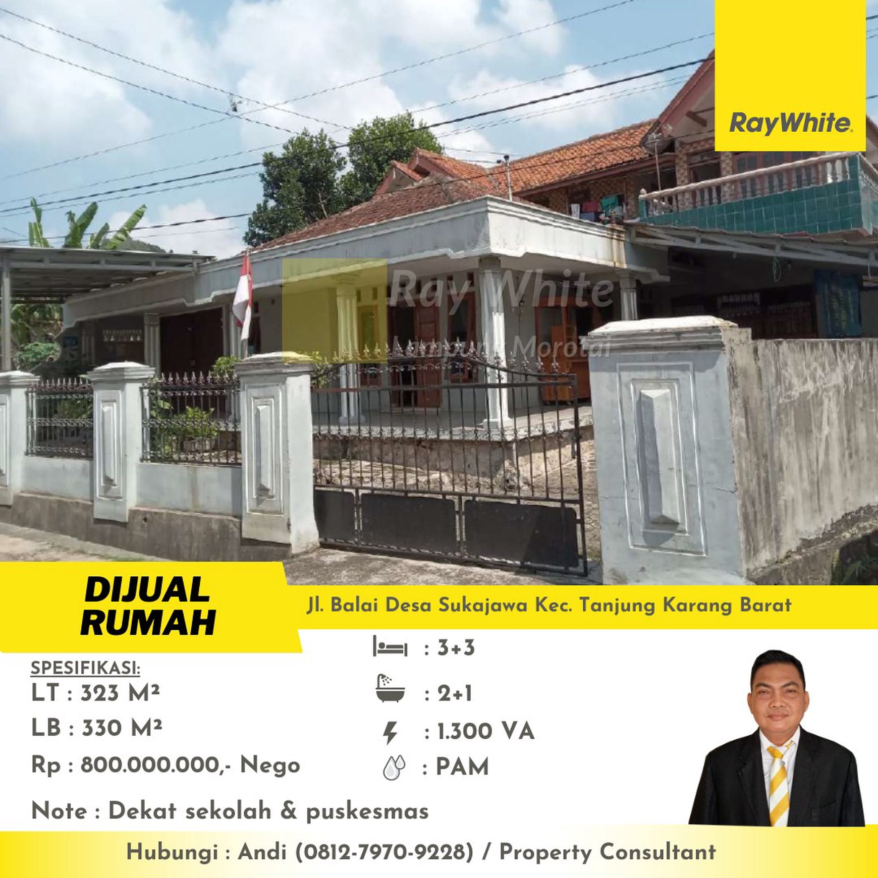 rumah murah jln balai desa sukajawa tamin