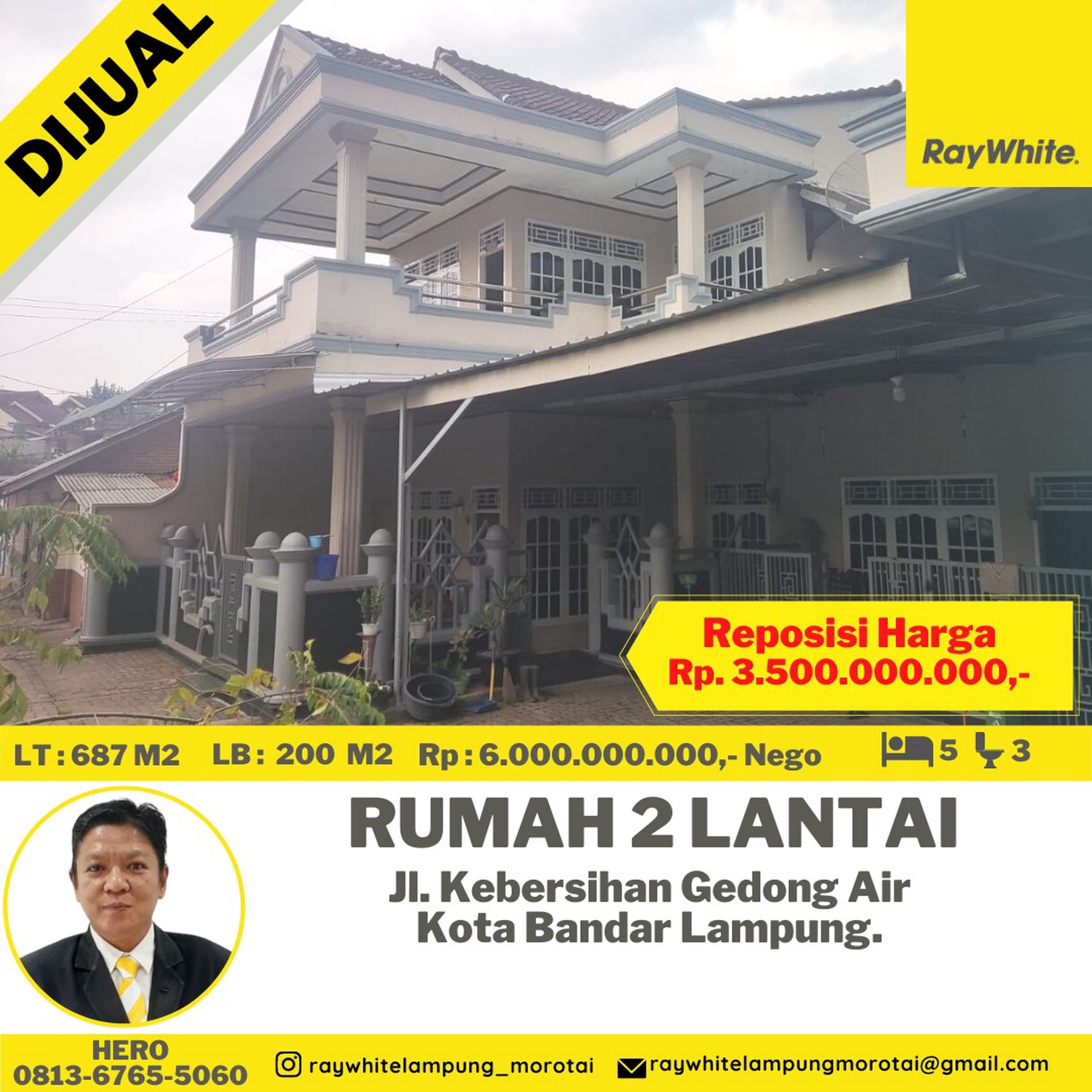 rumah murah jln kebersihan gedong air