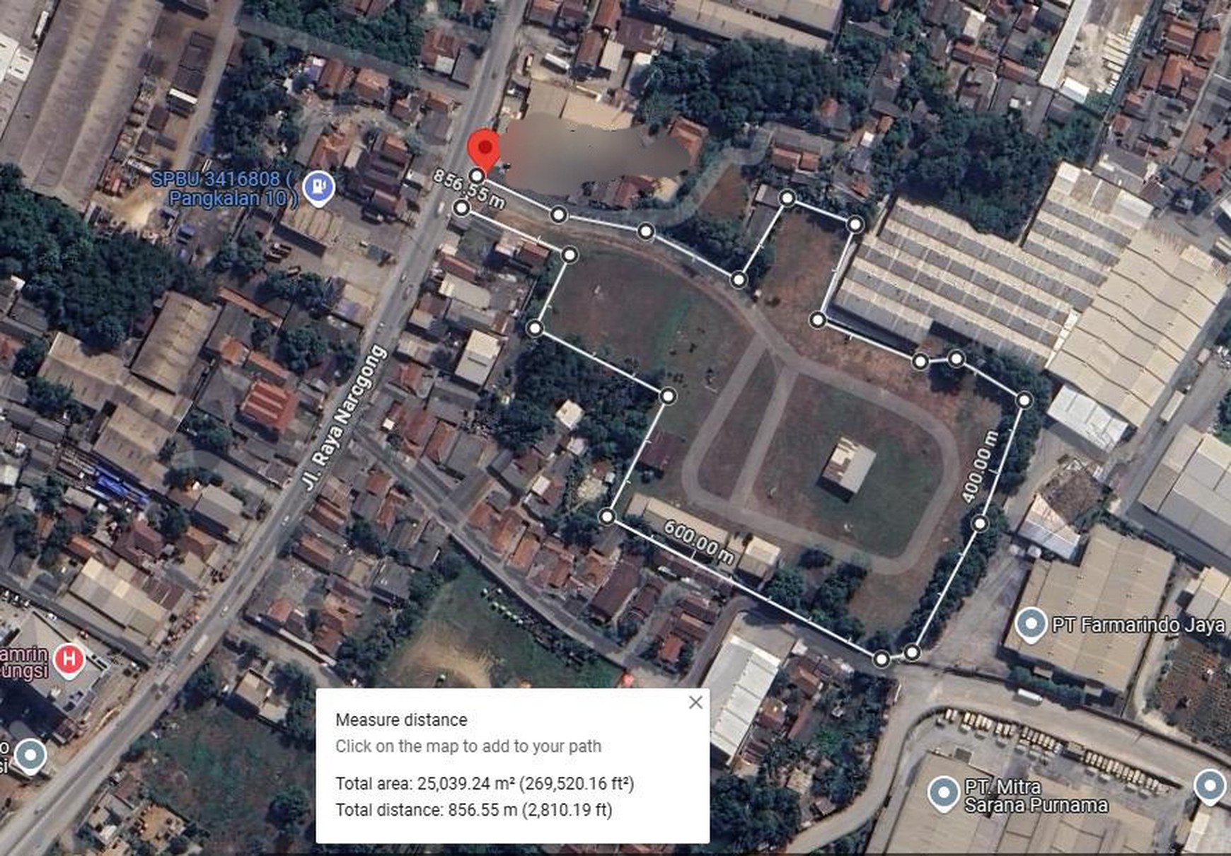 TERMURAH & BU!! Lahan Industri  di Jl. Raya Narogong Limus Nunggal Bekasi