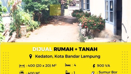 DIJUAL TANAH BONUS BANGUNAN COCOK BUAT KOS KOSAN
