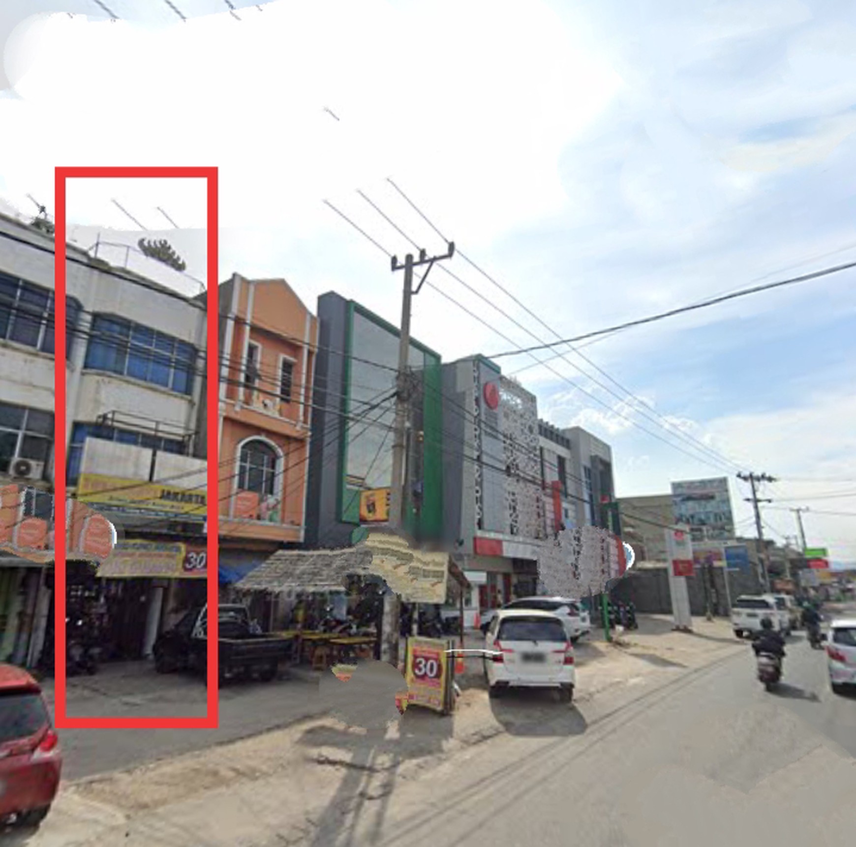 Ruko 3 Lantai jalur dua Jalan P. Antasari Kedamaian Tanjung Karang Timur, Bandar Lampung (Lampung)