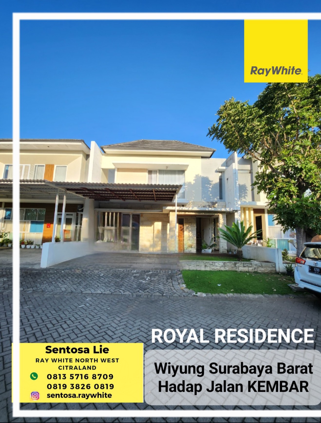RAYA KEMBAR Rumah Royal Residence Wiyung Surabaya Barat FULL FURNISHED Modern Mewah