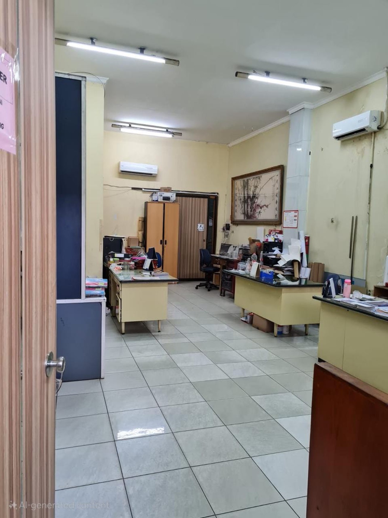 Gudang 3 in 1 (workshop + Office 4 lantai) luas 1409 m2 di Kalibaru timur, Kemayoran Jakarta Pusat.