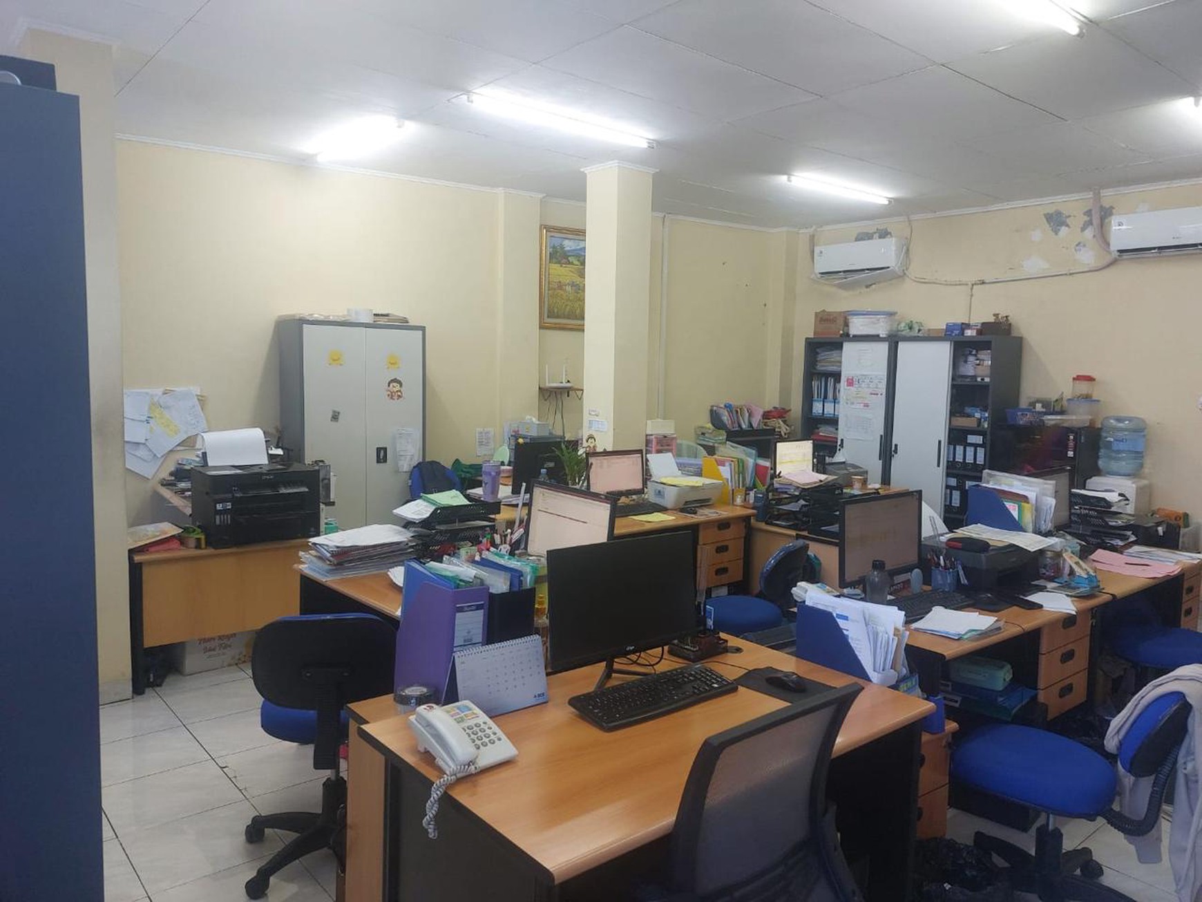 Gudang 3 in 1 (workshop + Office 4 lantai) luas 1409 m2 di Kalibaru timur, Kemayoran Jakarta Pusat.