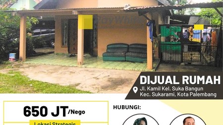 Dijual Cepat Rumah di Jl Kamil Km6 Kota Palembang