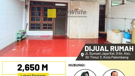 Dijual Cepat Rumah di Jl Sumsel Jaya Kota Palembang