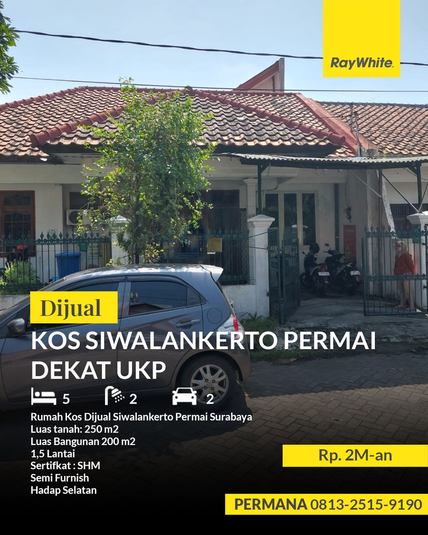 Dijual Rumah Kost Siwalankerto Permai Surabaya 