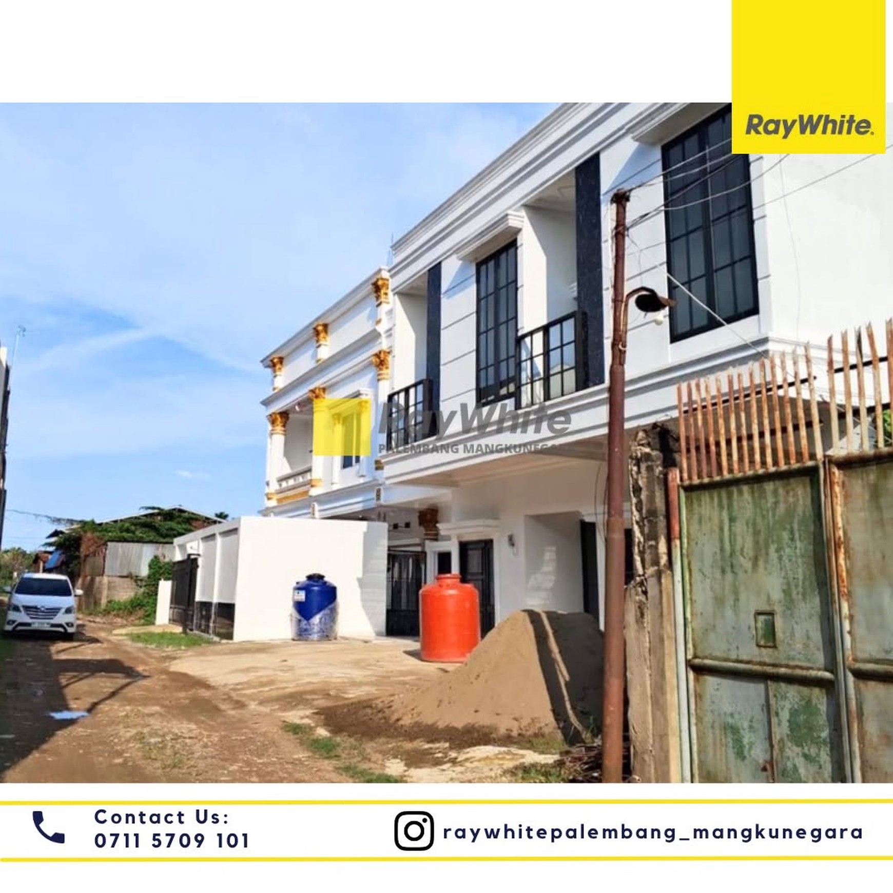 Disewakan 2 unit townhouse di Jl Kenten Kota Palembang