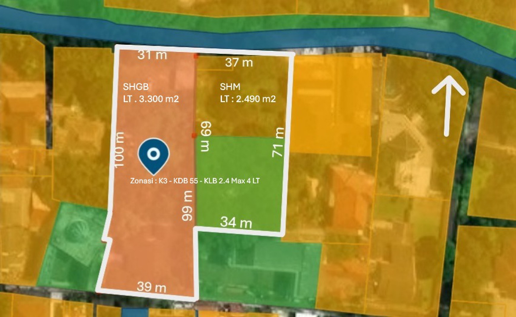 Tanah Komersial Luas 3300m2 Area Margasatwa Raya Jakarta Selatan