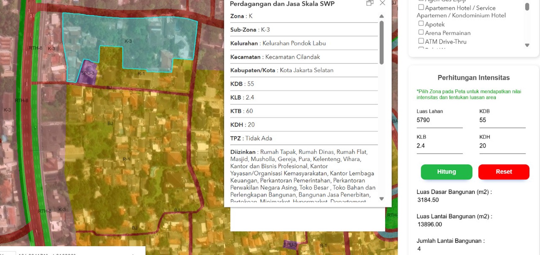Tanah Komersial Luas 3300m2 Area Margasatwa Raya Jakarta Selatan
