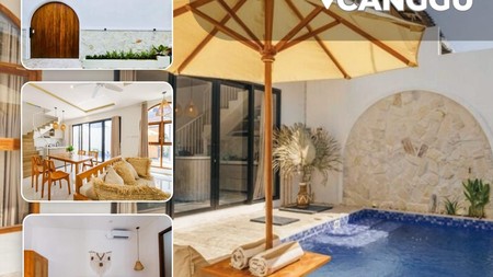 Dijual Villa Mediterania Mewah di Canggu - Hanya 2 KM ke Pantai Berawa! 