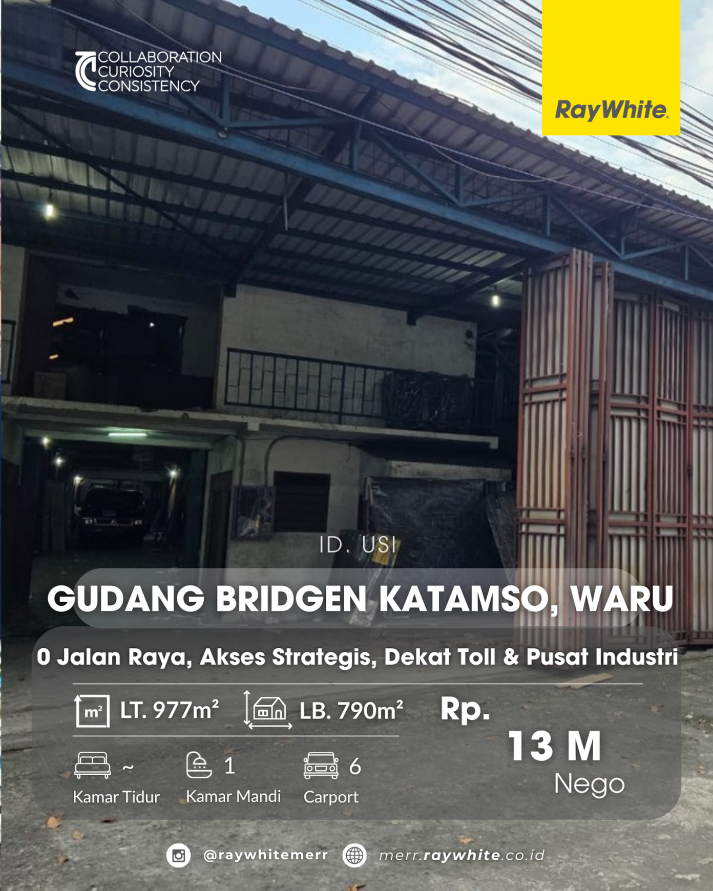 DIJUAL Gudang 2 Lantai Strategis di Jl. Brigjen Katamso Sidoarjo - Investasi Properti Komersial Terbaik!