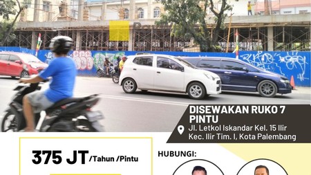 Ruko 7 Pintu di Jl Letkol Iskandar