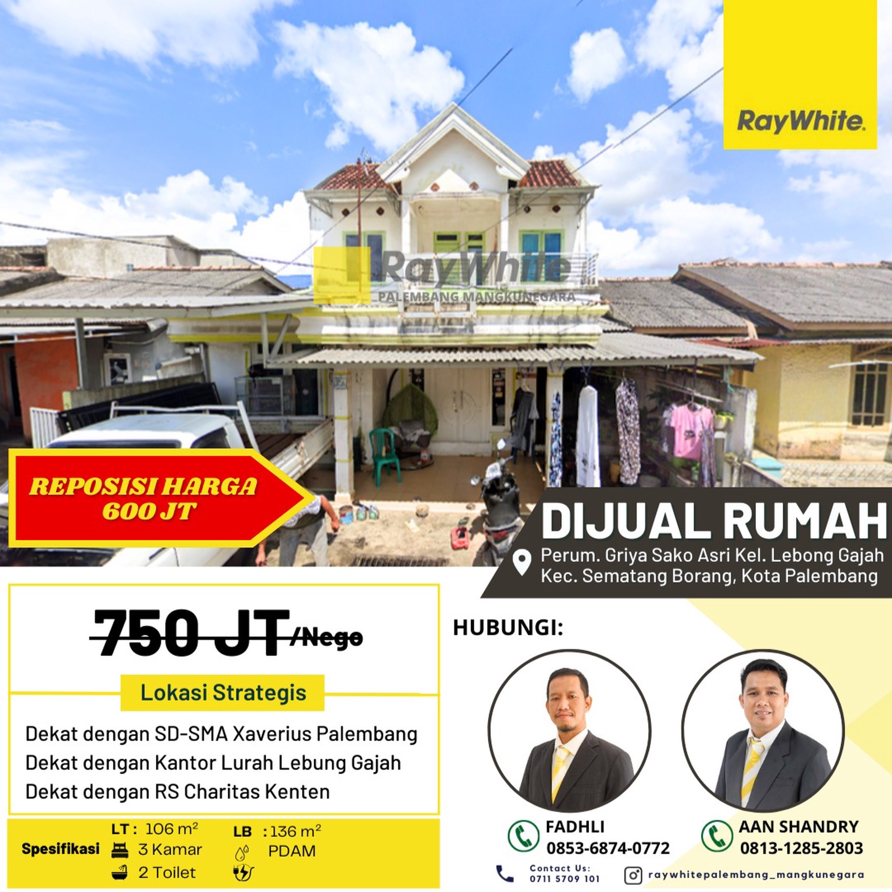 Rumah 2 Lantai dekat Terminal Perumnas