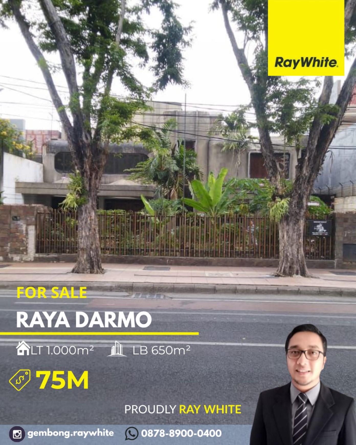 Rumah Raya Darmo Surabaya Pusat Siap Huni Bukan Cagar Budaya 