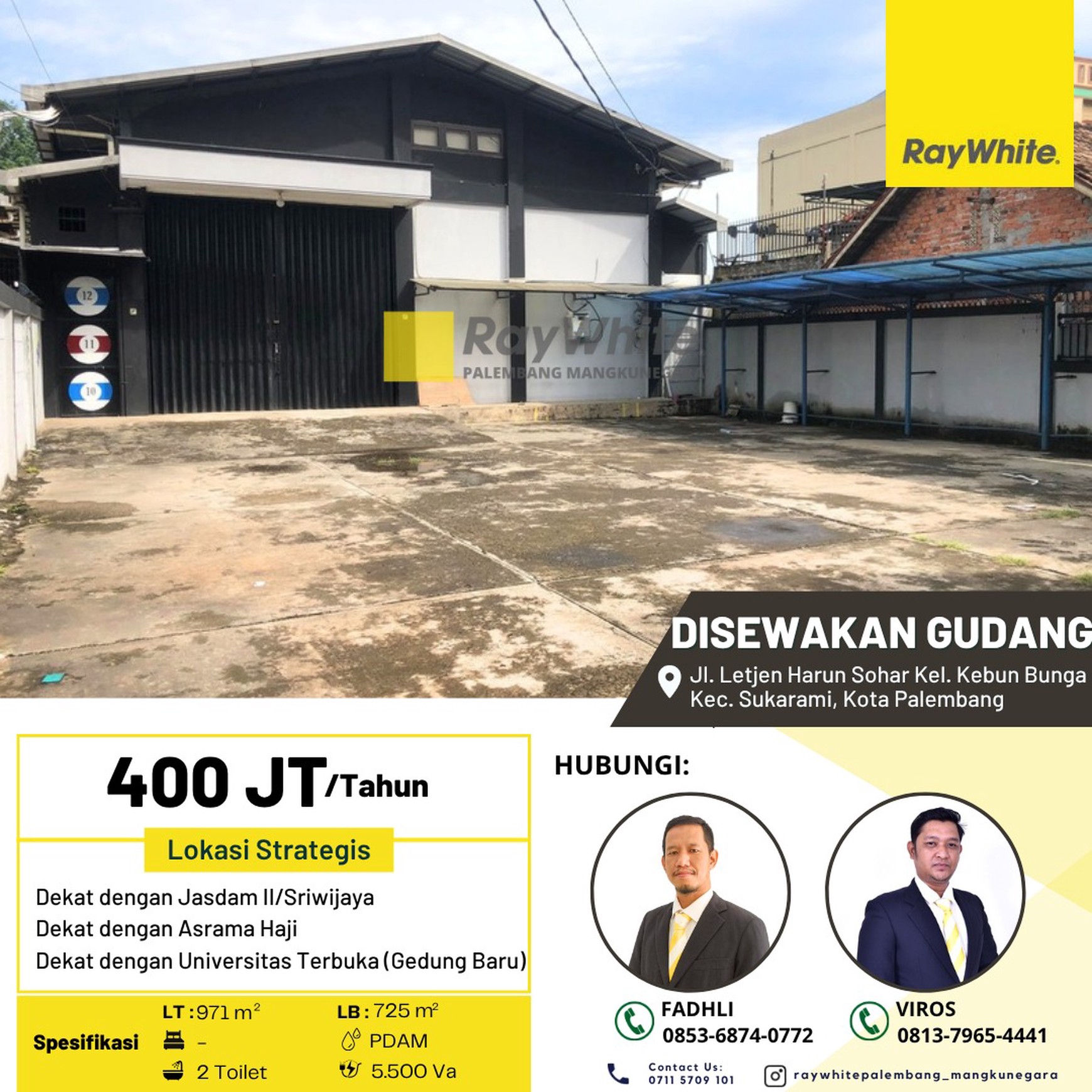 Gudang Dekat Asrama Haji Palembang.