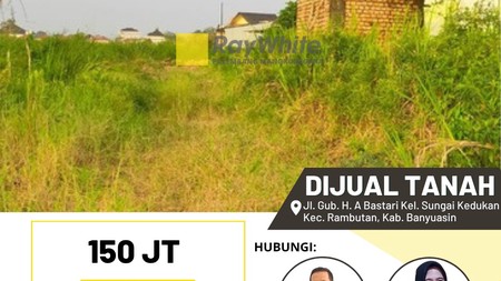 Tanah Kavling dekat RS Bunda Jakabaring.