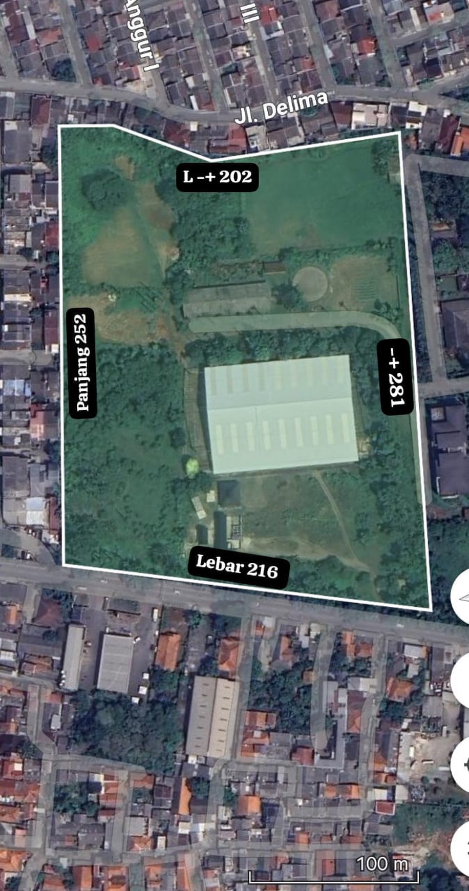 Kavling Zona komersial Lokasi strategis Jl. Padjadjaran Raya Pamulang