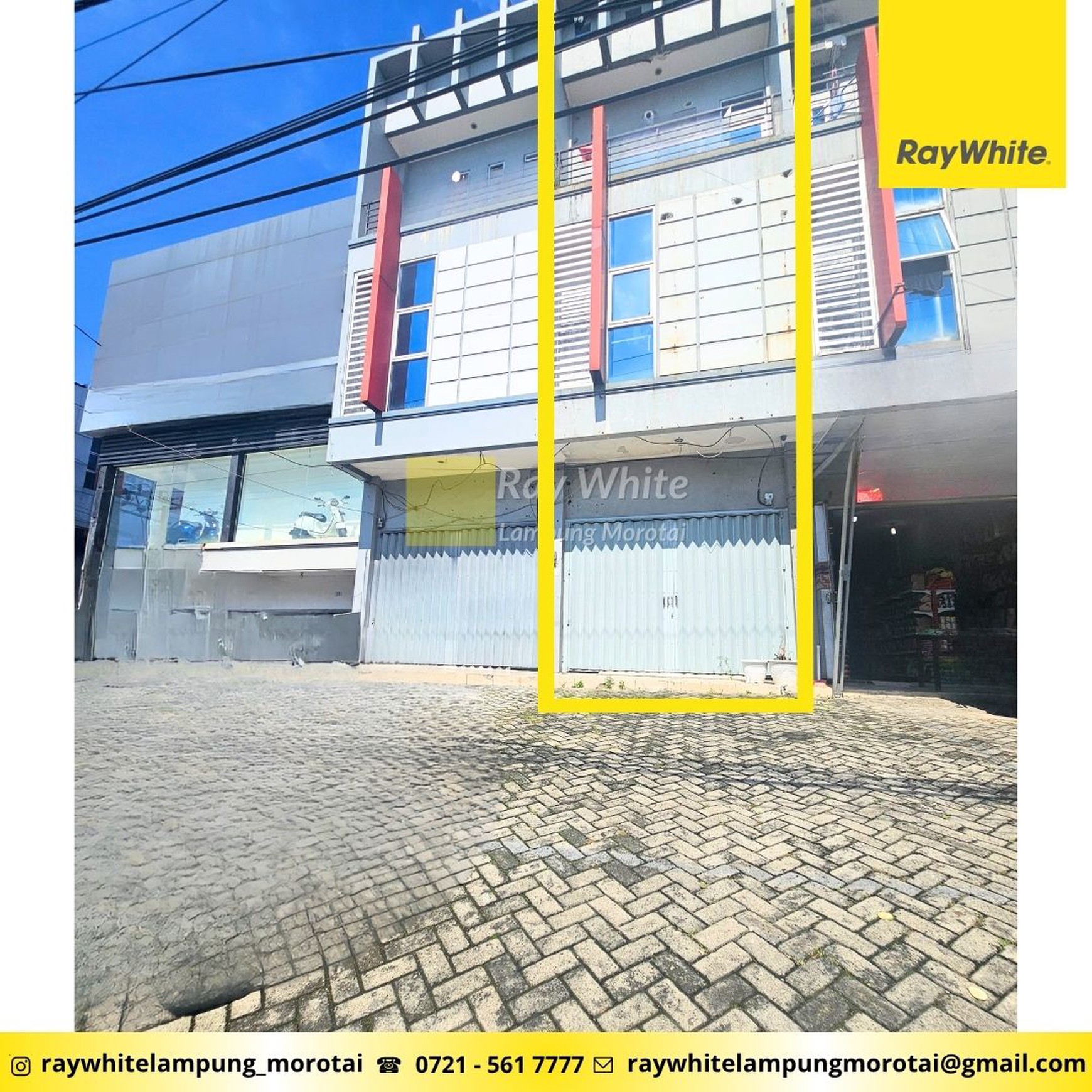 Ruko 3 Lantai Pinggir Jalan Kedaton Bandar Lampung