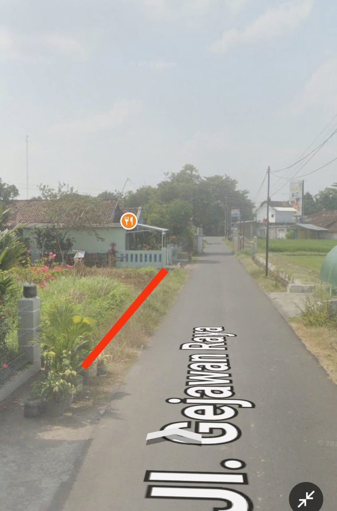 Tanah Luas 1921 Meter Persegi Lokasi Strategis Dekat Lapangan Balecatur Gamping Sleman 