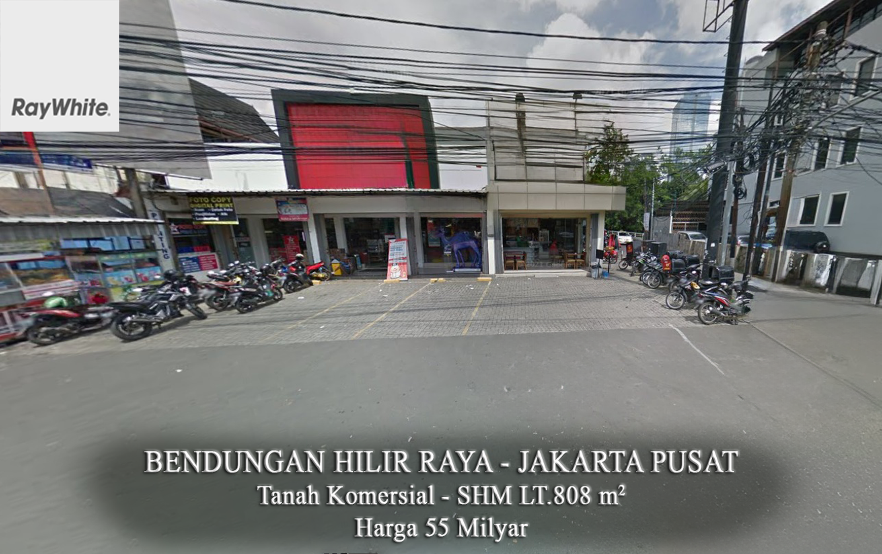 FOR SALE Tanah dan Bangunan Komersial K3 Bendungan Hilir Raya Jakarta Pusat