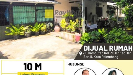 DiJual Rumah di Tengah Kota Palembang 