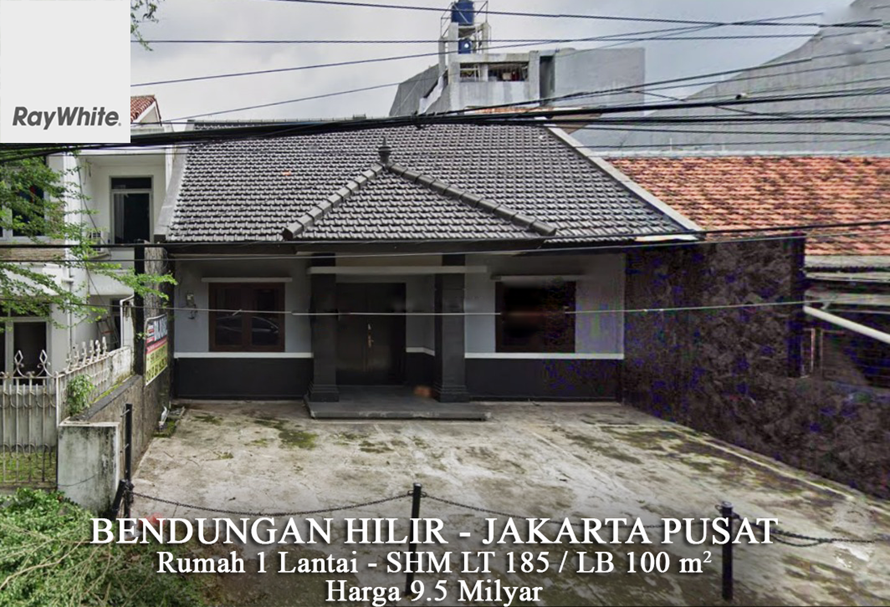 FOR SALE Rumah Jalan Danau Toba Bendungan Hilir Jakarta Pusat