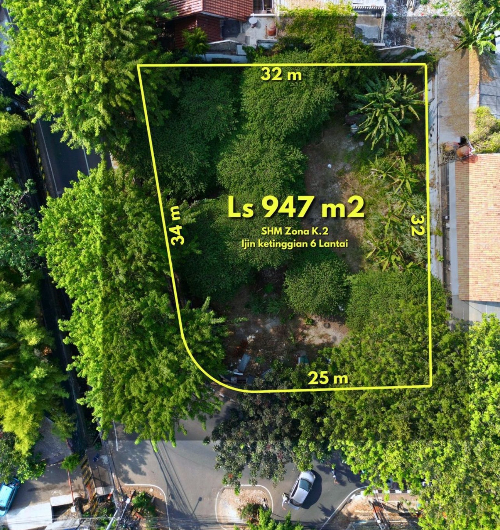 DIJUAL tanah Komersil di lokasi strategis Duren Tiga Raya Jakarta Selatan