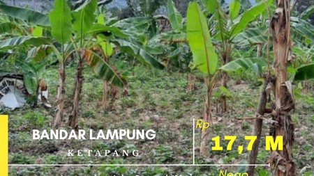 DIJUAL SEBIDANG TANAH STRATEGIS  DI KECAMATAN PANJANG KOTA BANDAR LAMPUNG