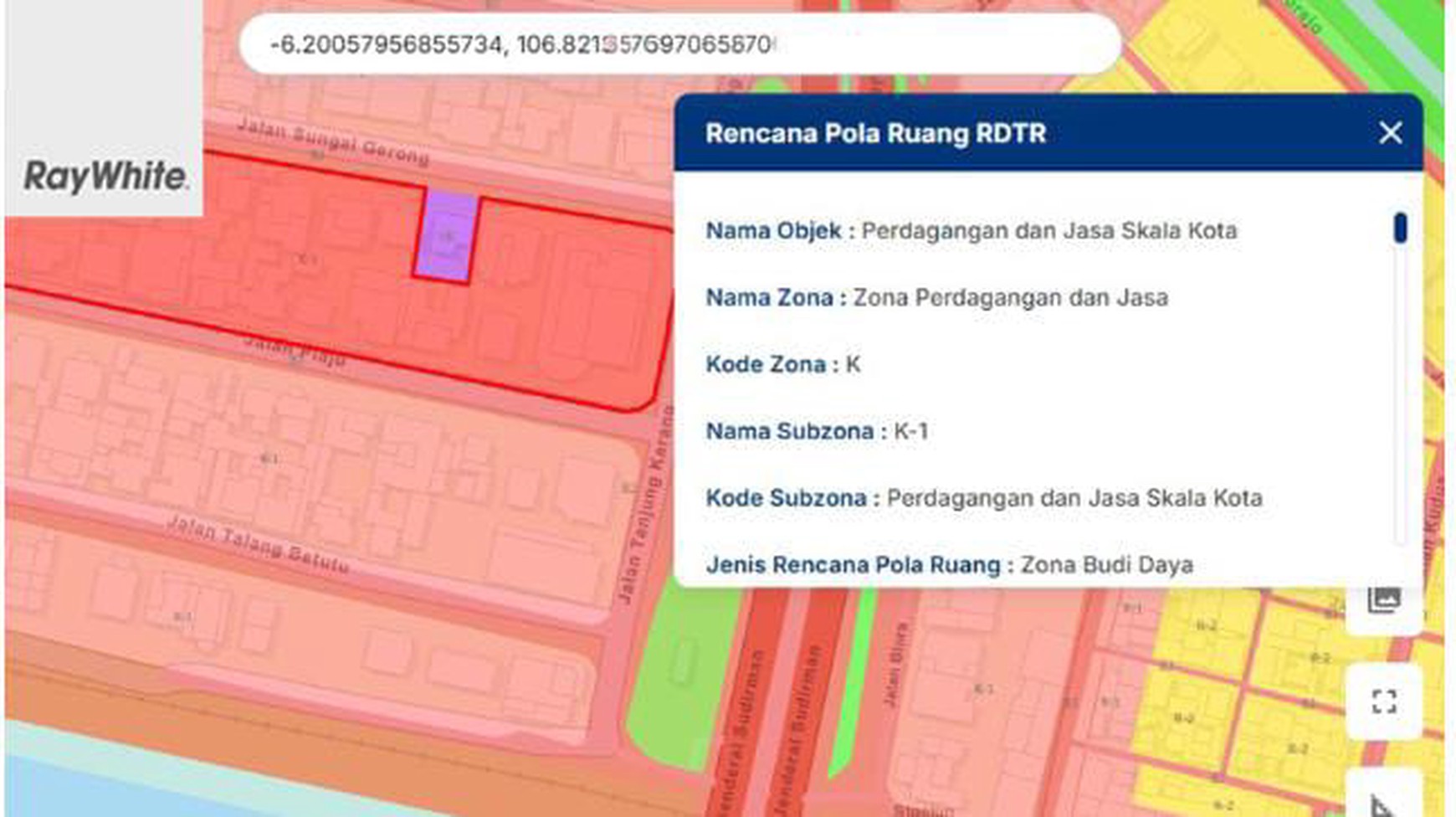 FOR SALE Tanah Komersial K1 LT 694m2 Jalan Plaju Thamrin Menteng Jakarta Pusat