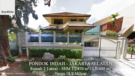 FOR SALE Rumah 2 Lantai di Duta Permai Pondok Indah Jakarta Selatan