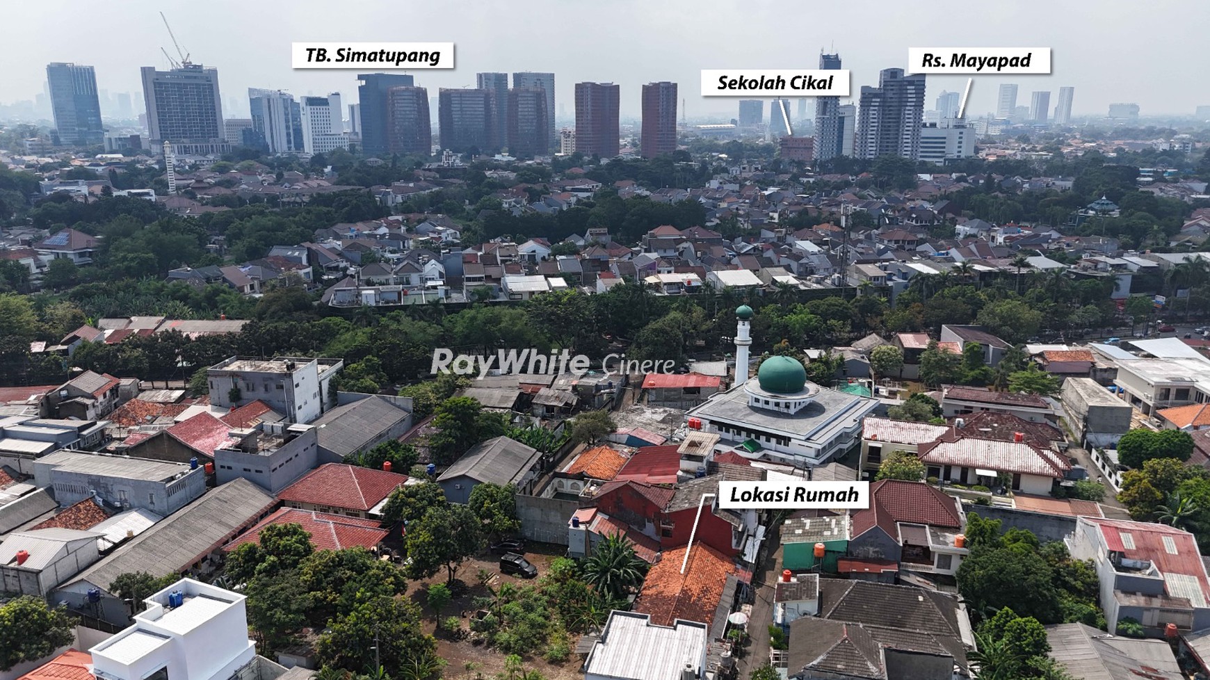 Rumah Hitung Tanah di Lebak Bulus Luas 113 m2 Dekat MRT