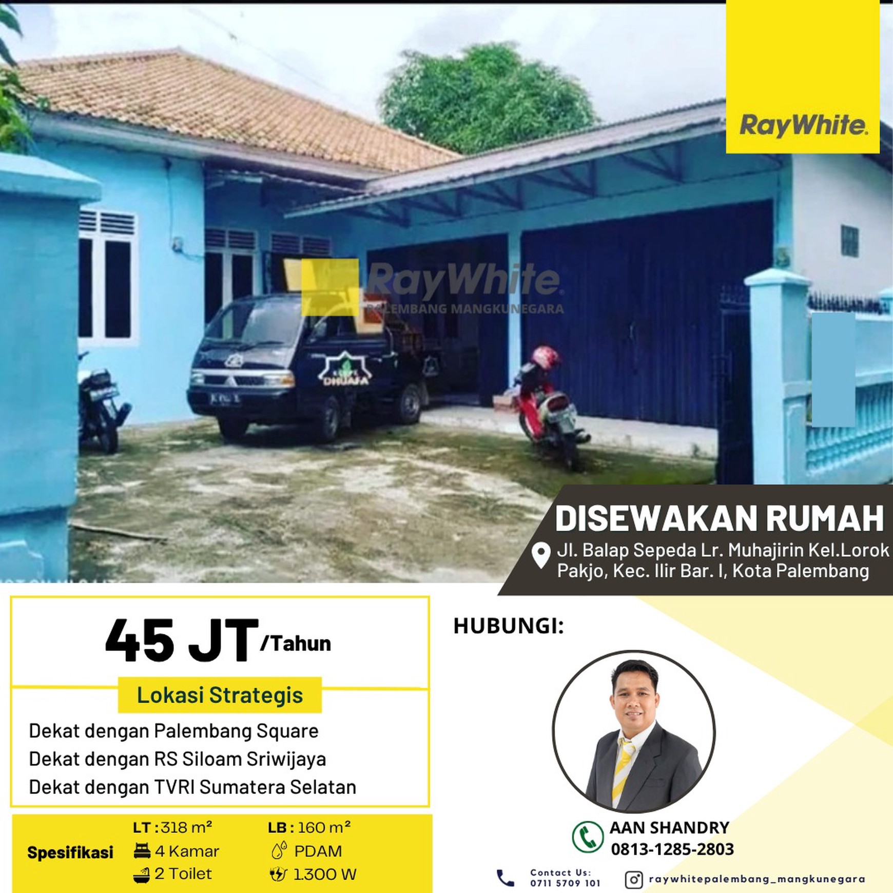 Disewakan Rumah di Palembang