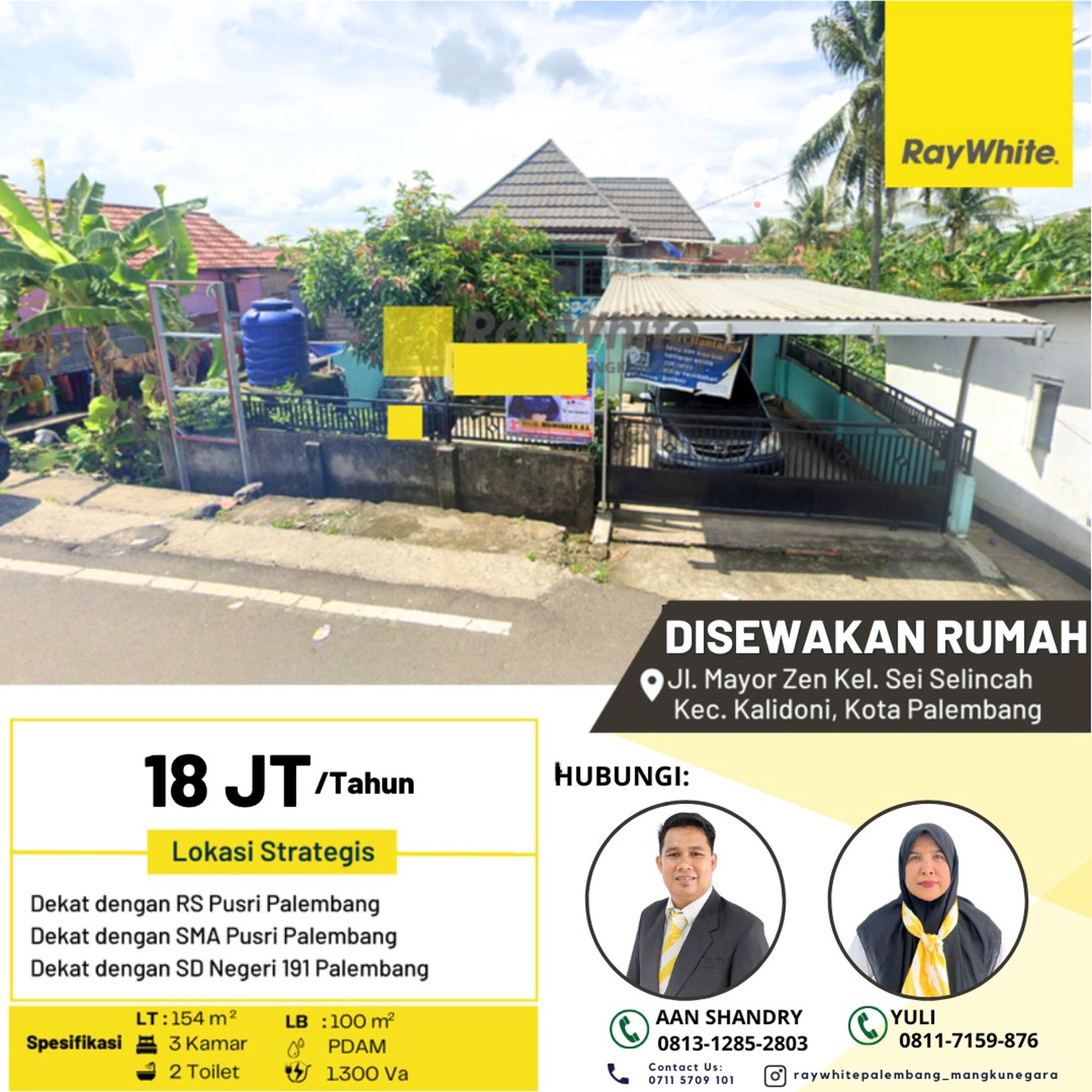 Disewakan Rumah di Palembang